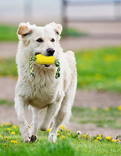 Carllg Dog Chew Toys for Aggressive Chewers, Indestructible Tough Durable Squeaky Interactive Dog Toys, Puppy Teeth Chew Corn Stick Toy for Small Meduium Large Breed