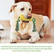 Carllg Dog Chew Toys for Aggressive Chewers, Indestructible Tough Durable Squeaky Interactive Dog Toys, Puppy Teeth Chew Corn Stick Toy for Small Meduium Large Breed