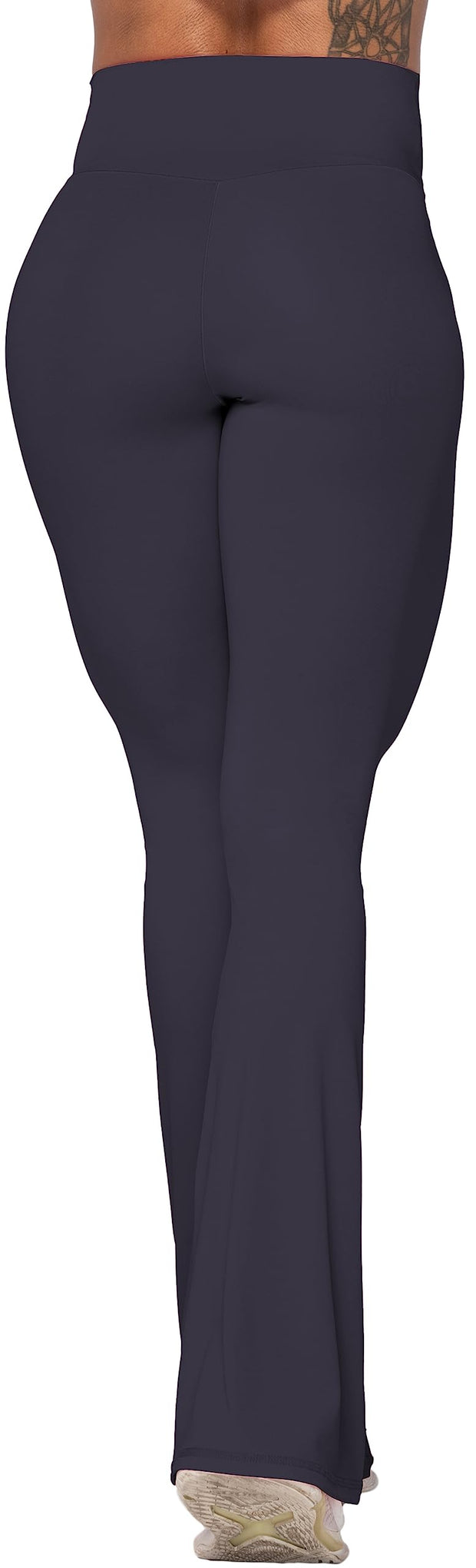 Sunzel Flare Leggings, Crossover Yoga Pants for Women with Tummy Control, High-Waisted and Wide Leg Black, 2XL