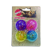 SPOT by Ethical Products - Classic Cat Toys for Indoor Cats - Interactive Cat Toys Balls Mice Catnip Toys - Alternative to Wand Toys and Electronic Cat Toys - Lattice Ball Multi Pack Small