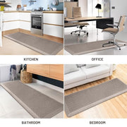 HappyTrends Floor Mat Cushioned Anti-Fatigue ,17.3"x28",Thick Waterproof Non-Slip Mats and Rugs Heavy Duty Ergonomic Comfort Rug for Kitchen,Floor,Office,Sink,Laundry,Black