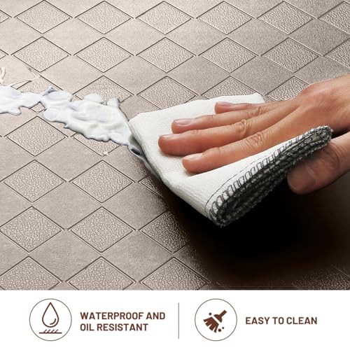 HappyTrends Floor Mat Cushioned Anti-Fatigue ,17.3"x28",Thick Waterproof Non-Slip Mats and Rugs Heavy Duty Ergonomic Comfort Rug for Kitchen,Floor,Office,Sink,Laundry,Black