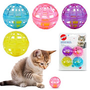 SPOT by Ethical Products - Classic Cat Toys for Indoor Cats - Interactive Cat Toys Balls Mice Catnip Toys - Alternative to Wand Toys and Electronic Cat Toys - Lattice Ball Multi Pack Small