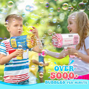 JONEG Toys for 3-8 Year Old Boys Girls: 2 Pack Bubble Machine for Kids