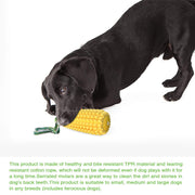 Carllg Dog Chew Toys for Aggressive Chewers, Indestructible Tough Durable Squeaky Interactive Dog Toys, Puppy Teeth Chew Corn Stick Toy for Small Meduium Large Breed