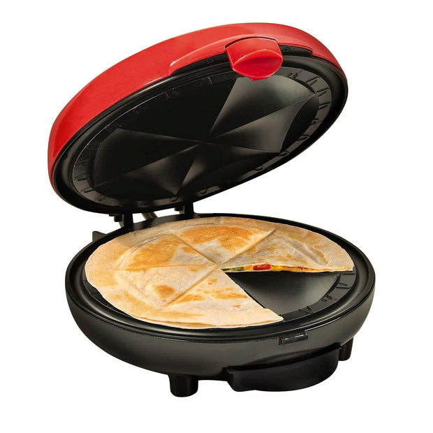 Nostalgia Taco Tuesday Tortilla Bowl Maker For Baked Taco Bowls, Tostadas, Salads, Dips, Appetizers, and Desserts, 8 to 10 Inch Tortillas, Red