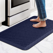 HappyTrends Floor Mat Cushioned Anti-Fatigue ,17.3"x28",Thick Waterproof Non-Slip Mats and Rugs Heavy Duty Ergonomic Comfort Rug for Kitchen,Floor,Office,Sink,Laundry,Black