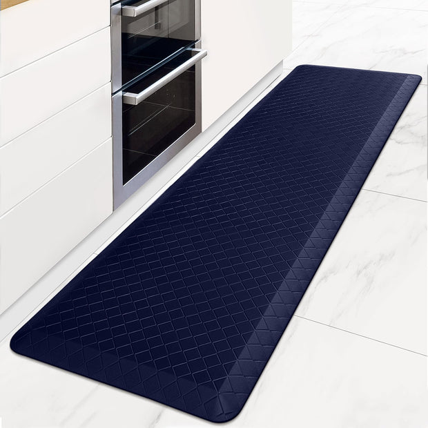 HappyTrends Floor Mat Cushioned Anti-Fatigue ,17.3"x28",Thick Waterproof Non-Slip Mats and Rugs Heavy Duty Ergonomic Comfort Rug for Kitchen,Floor,Office,Sink,Laundry,Black