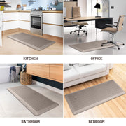 HappyTrends Floor Mat Cushioned Anti-Fatigue ,17.3"x28",Thick Waterproof Non-Slip Mats and Rugs Heavy Duty Ergonomic Comfort Rug for Kitchen,Floor,Office,Sink,Laundry,Black