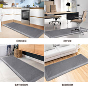 HappyTrends Floor Mat Cushioned Anti-Fatigue ,17.3"x28",Thick Waterproof Non-Slip Mats and Rugs Heavy Duty Ergonomic Comfort Rug for Kitchen,Floor,Office,Sink,Laundry,Black