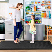 HappyTrends Floor Mat Cushioned Anti-Fatigue ,17.3"x28",Thick Waterproof Non-Slip Mats and Rugs Heavy Duty Ergonomic Comfort Rug for Kitchen,Floor,Office,Sink,Laundry,Black